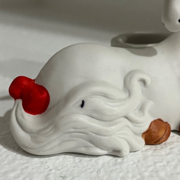 Set Of Two Hand Painted Christmas Unicorn Votive Candle Holder Holiday Trinkets - Picture 10 of 10